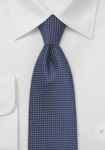 XXL stropdas met struktuur donkerblauw quase