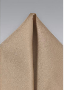 Pochet van microfiber capuccino bruin gekleurd