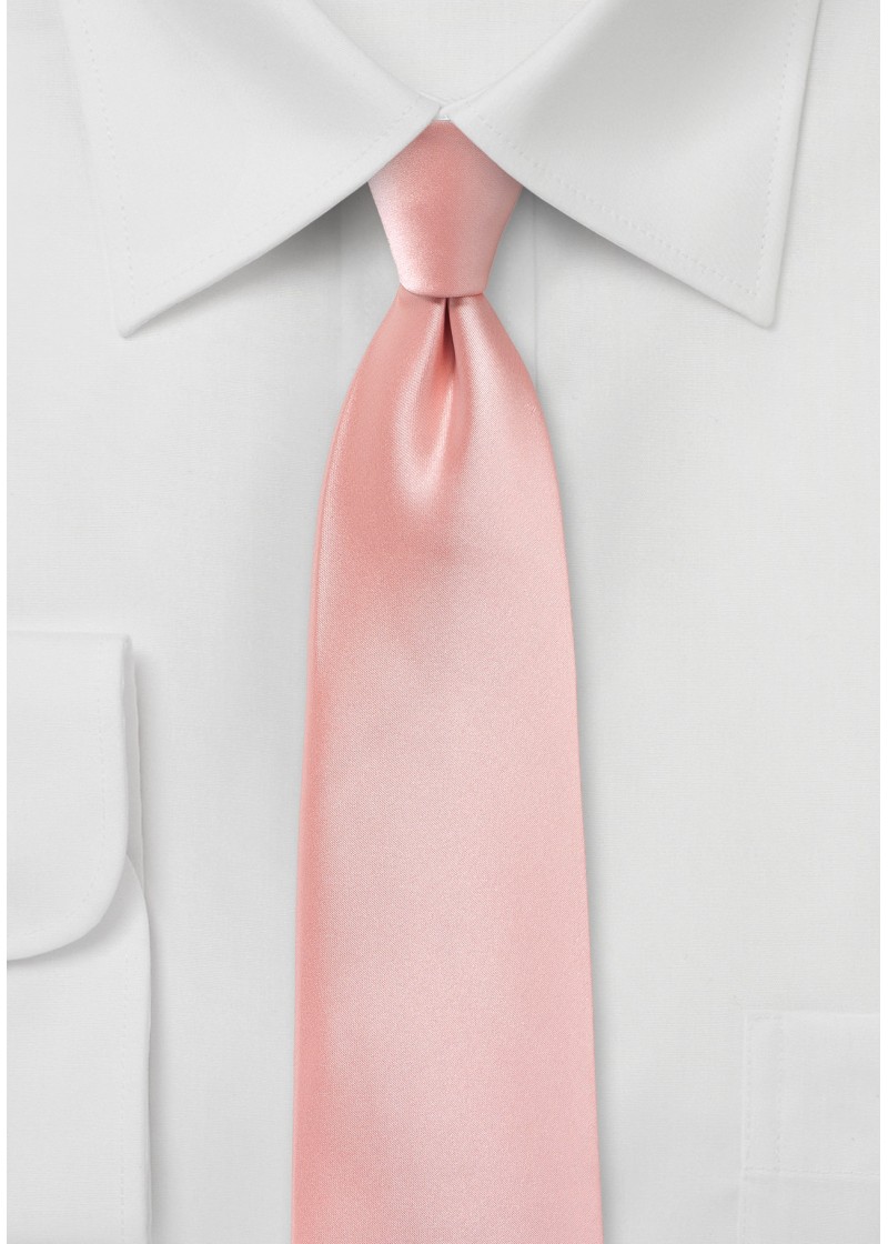 Modieuze roze stropdas microfiber
