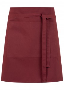 Kort schort in bordeaux (met zakken)