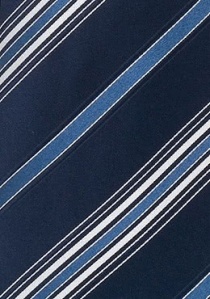 blauw gestreepte stropdas