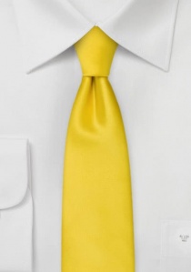 Smalle stropdas geel
