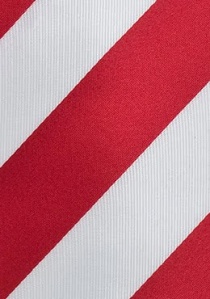XXL stropdas gestreept rood en wit