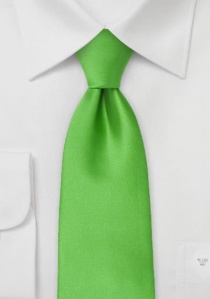 Lange stropdas effen groen