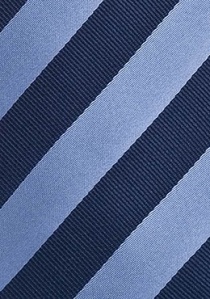 Lange stropdas blauw gestreept