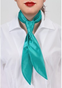Dames Service Stropdas Turquoise Microvezel