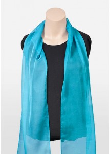 Sjaal Steenblauw turquoise