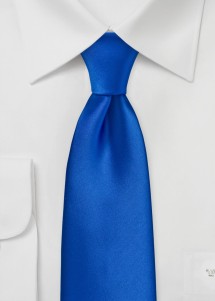 Stropdas effen blauw