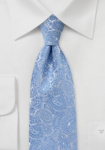 Schitterende stropdas met Paisleymotief parelmoer
