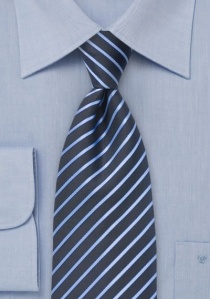 Gestreepte stropdas voor kinderen donker- en
