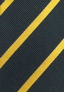Kravatte Streifendesign schwarz gelb