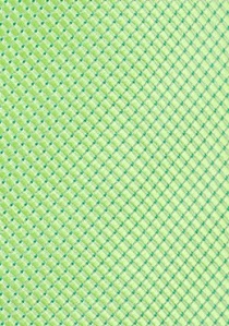 Stropdas in het groen met rasterpatroon