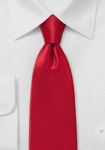 Heren stropdas Italiaanse zijde effen rood