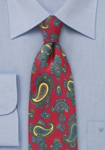 Klassieke heren stropdas kleur rood met
