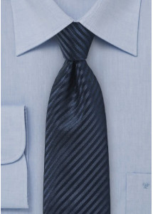 Businesskrawatte Streifen-Struktur navy