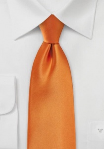 Opvallende oranje business stropdas van microfiber
