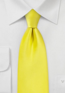 Opvallende stropdas geel microfiber