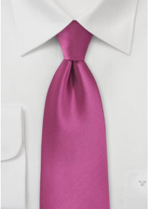 Stylische Krawatte magenta Mikrofaser