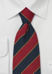 Clip-Krawatte blau rot gelb
