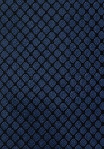 Stropdas met marineblauw patroon