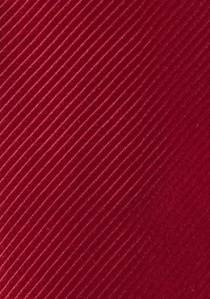 XXL-Krawatte  Seide unifarben rot Linien