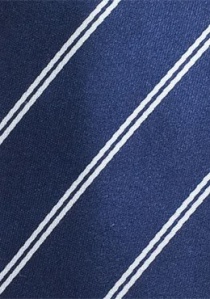 Stropdas voor mannen traditioneel blauw gestreept