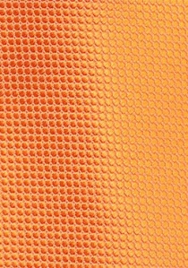 Stropdas met rasterpatroon kleur oranje