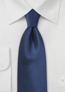 Heren stropdas met marineblauw rasterpatroon