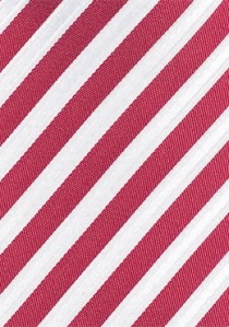 Krawatte Business-Streifen rot weiß