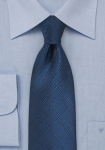 Stijlvolle business stropdas donkerblauw met