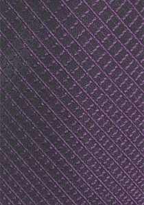Stropdas met lineair patroon kleur lila
