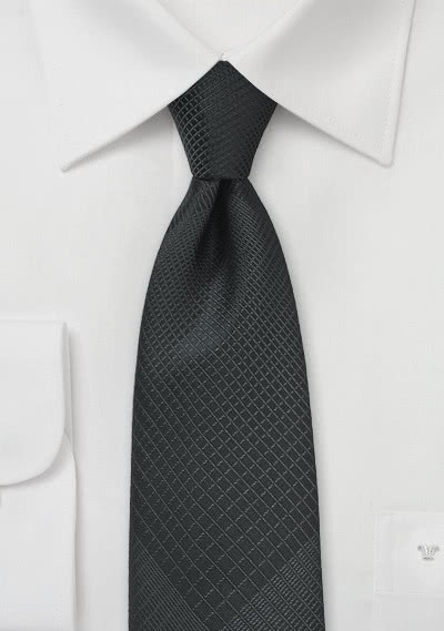 Zwarte stropdas met patroon | Stropdas-Mode