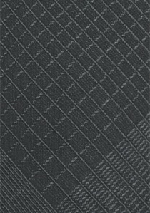 Zwarte business stropdas met geometrisch patroon
