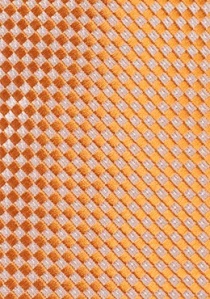 Business stropdas met geometrisch patroon oranje