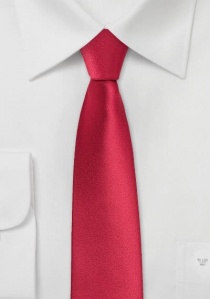 Smalle effen rode stropdas