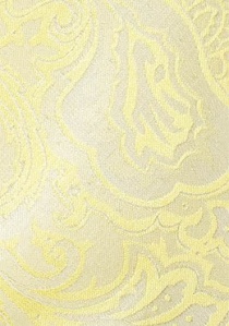 Stijlvolle stropdas in Paisley-look pastel geel