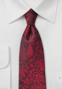 Markante stropdas in Paisley-design rood