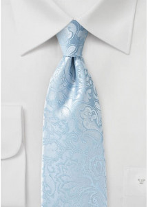 Markante stropdas in Paisley-look lichtblauw