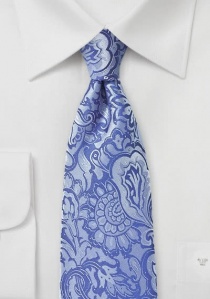 Onderscheidende stropdas in paisley look blauw