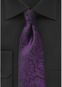 Markante stropdas in paarse Paisley-look
