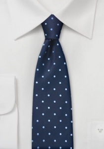 Smalle stropdas voor mannen marine duif blauw