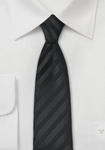 Smalle zwarte stropdas