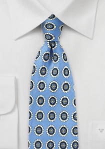 Zakelijke stropdas ornament ontwerp ijsblauw