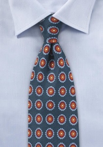Heren stropdas ornament ontwerp marine blauw
