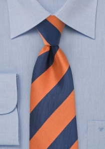 XXL zakelijke stropdas gestreept ontwerp koper