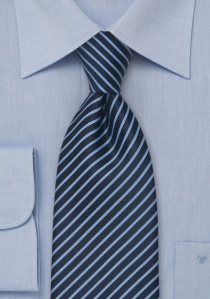 Jongensstropdas Stripe Design Donkerblauw