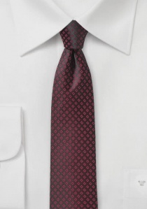 Zakelijke stropdas smal met ruitjespatroon