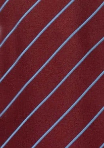 Elegance Clip-Krawatte bordeaux & hellblau