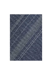 Herrenkrawatte Linien-Muster marineblau