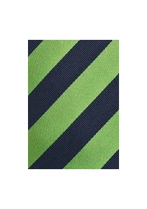 Stropdas streep ontwerp groen diep zwart